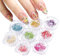 Nagel getrocknete Blumen Dried Flowers Nail Art 8PCS 3D Nagelkunst Aufkleber Nagelsticker Sommer Nagel Designing Zubehör