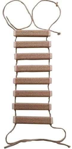 Cat Climbing Frame Sisal Rope Cat Ladder Cat Bridge Climbing for Cat Pets Climbing Frame for Tree Wall Cat Furniture (20inch(50cm))