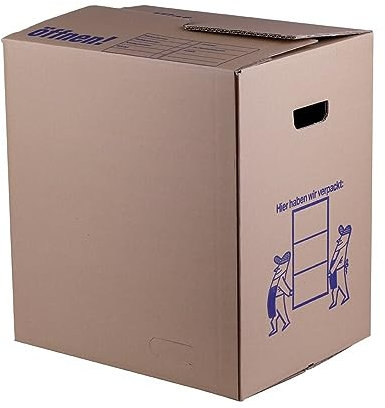 Umzugskartons, Bücherkartons, Wellpappe, Braun, 440 x 340 x 460 mm, Größe 2, 10 Stück