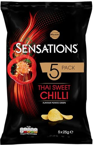 Walkers Sensations Thai Sweet Chilli Multipack Crisps, 5x25g