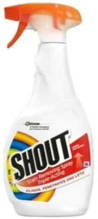SMART BUYS Shout Stain Removing Spray 500ml Pack of 3 - Triple-Acting Laundry Stain Remover - 50X More Concentrated - Removes Tough Stains like Food, Grass, Dirt, Blood & Ink - Safe for Colour (3)