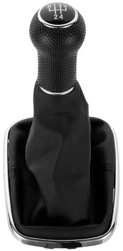 Schaltsack Schaltmanschette Schaltknauf Gang Auto 5 Gang Schaltknauf Hebel Gamasche Boot Leder Abdeckung Für VW Für Golf 2 3 4 Für Cabrio Für Polo(Black)