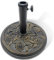 KEPLIN 20kg Cast Iron Effect Parasol Base with Floral Pattern – Heavy Duty Metal Garden Patio Furniture Stand for Umbrella, Canopy, Gazebo, Awning etc. – Diameter 45mm (20kg, Bronze)