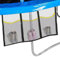 Sac de Rangement de Chaussures de Trampoline, Sac à Chaussures élastiques, Accessoires de Trampoline de Sport | Conteneur de Coup de Pied étanche, Sac Secteur Respirant avec 3 Compartiments, Stockage