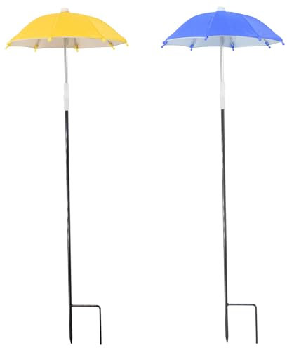 KeaJuidy 2 ombrelloni per piante da esterno regolabili ombra da giardino, ombrellone impermeabile per esterni, giardino, protezione piante, ombra 27 cm