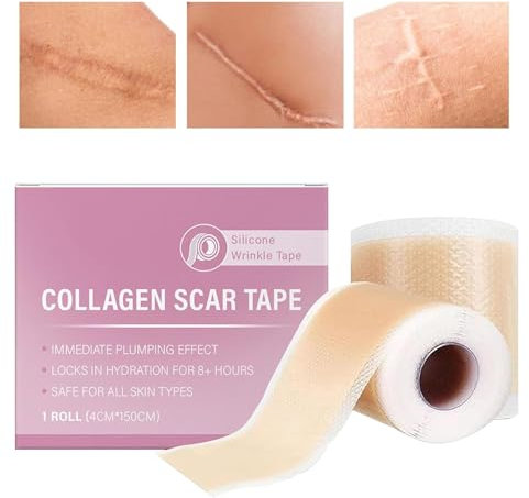 Rubans Cicatriciels En Silicone - 150 X 4cm Rubans Cicatriciels En Silicone Pour Le Visage Au Collagène,pansement silicone cicatrice,bande silicones cicatrice,silicones sheets,une boîte colorée
