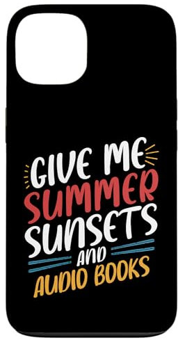 Funny Summer Vacation Audiobook Audio Book Lover Case for iPhone 13