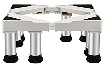 DFGHNBVC Waschmaschinensockel, Verstellbar, Mit Antivibrationsdesign, 50 – 75 cm Länge, 10/15/20/25 cm Höhe, Feuchtigkeitsbeständig, Für Kühlschrank Und Geschirrspüler, 15 cm, 8 Beine