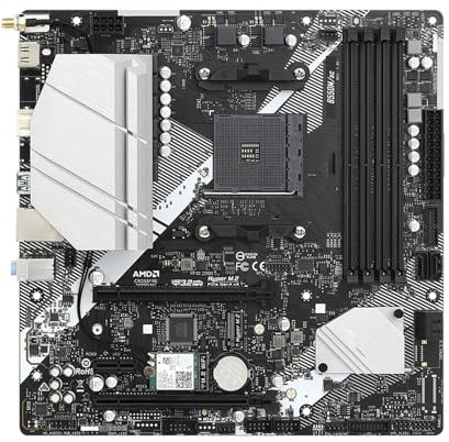 WLTDYZZLDN Scheda Madre Fit for ASROCK B550M/AC AM4 - Chipset AMD B550 Micro-ATX - for Ryzen 5600G 5600X DDR4 4733 MHz + (OC) Wi-Fi 5 + Bluetooth - M.2 NVMe Motherboard