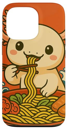 Hülle für iPhone 13 Pro Kawaii Ramen Axolotl Anime Japanische Nudeln