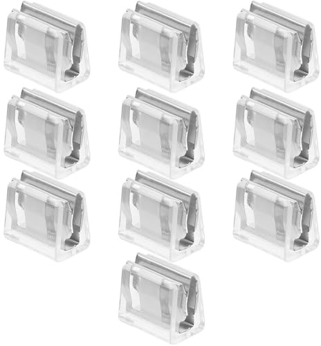 Cerradura de Ventana Corrediza de Plástico, Ajustable, 10 Piezas | Limitador Apertura Ventanas, Seguridad Ventana, Puertas y Paneles Deslizantes