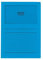 Elco Ordo Classico Papier-Organisationsmappen 220 x 310 mm 120 g/m² mit Aufdruck und Sichtfenster 180 x 100 mm Karton à 100 Stück leuchtend blau