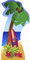Palme Baum - Beach Party LEBENSGROSSE PAPPFIGUREN / STEHPLATZINHABER / AUFSTELLER