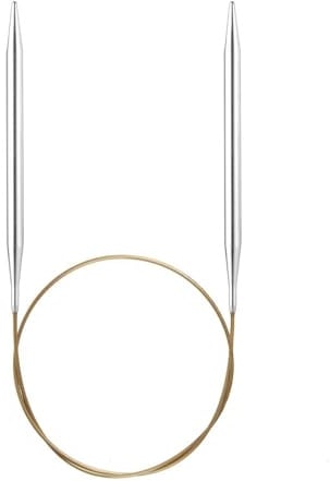 Addi Rundstricknadel, 120 cm x 12 mm, silberfarben