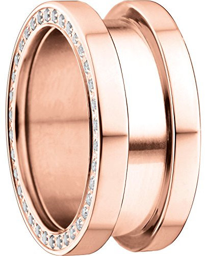 Bering Damen-Ring AußenRing Edelstahl Zirkonia transparent Gr. 56 (17.8) - 525-37-84