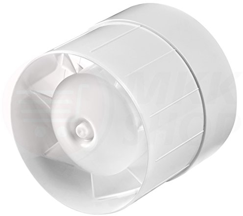 Kanal Rohrventilator Ø 100 mm Kugellager Rohreinschub Ab-Zuluft Lüfter Rohr V...