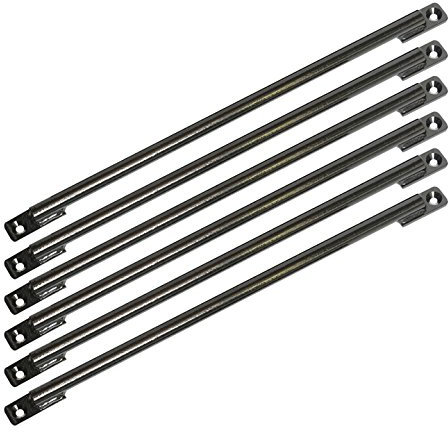 DIY Window Security Bars Pack of 6 Items (20mm x 700mm, Black)
