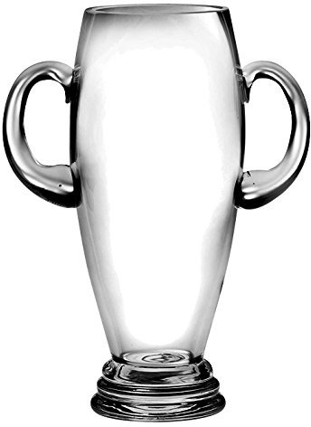 Barski Europäische Qualität Glas – Trophy Vase mit Griffen – 30,5 cm Höhe – Made in Europe