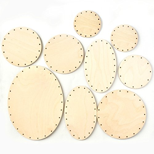 Zita's Creative Korbboden Set bogig, groß - für Peddigrohr 3mm - Flechten, Korbflechten, Schilf Set, Peddigrohr, Flechtmaterial, Flechtset, Rattan