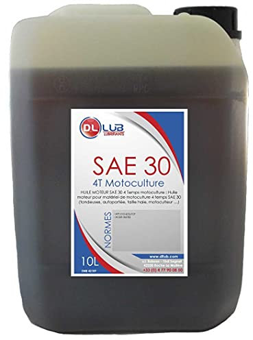 DLLUB - SAE 30 4T Motoculture - 10 litres