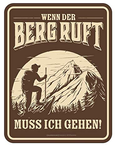 Magnet Türmagnet Wenn der Berg ruftbraun