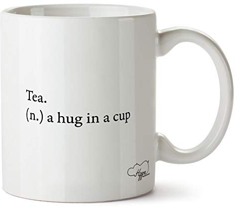Hippowarehouse Tea a Hug in a Cup Printed Mug Cup Ceramic 10oz