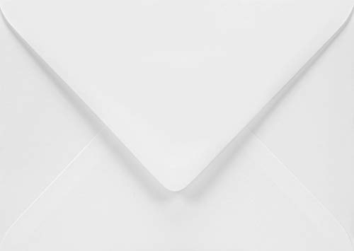 Netuno 50 Brief-Umschläge Weiß DIN B6 125 x 175 mm 120g Aster Smooth White Briefkuverts ohne Fenster nassklebend für Einladungs-Karten Geburtstags-Karten Glückwunsch-Karten