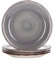 vancasso Serie Bella Platos de Postre 4pcs Bobina Pintado a Mano Gres Esmaltada Platos Servicio para Postre, Gris
