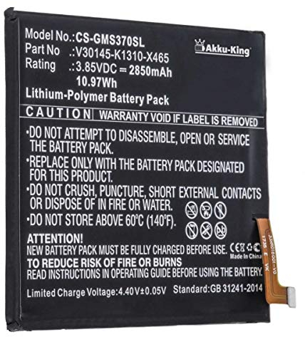 Akku-King Akku kompatibel mit Gigaset V30145-K1310-X465 - Li-Polymer 2850mAh - für GS370