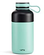 Lékué Botella isotérmica de Acero Inoxidable,Agua y Bebidas Siempre frías, Turquesa, 300 ml