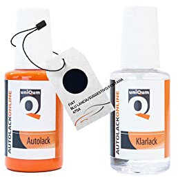 uniQum Autolack Stift + Klarlack im Vorteilsset fürs Auto für FIAT BLU LANCIA/SUGGESTIVO/FONTANA 475A Autolack Reparatur 2 x 30 ml