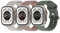 Suitisbest Ocean Armband Kompatibel mit Apple Watch 42mm 41mm 40mm 38mm, Silikon Armband mit Druckverschluss für Apple Watch SE, Series 10/9/8/7/6/5/4/3/2/1, 3er Stück