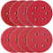 KONGMING 80 Stück Schleifpapier 150mm Klett 6 Loch Körnung 40 60 80 120 180 240 320 400 für Exzenterschleifer
