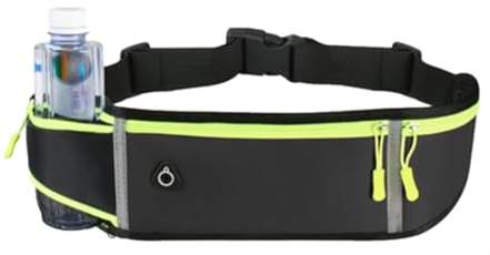 Sacs Bananes De Sport, Ceinture De Course, Sacoche Running Belt Réglable, Ceinture De Course Étanche avec Porte Bouteille, Sacoche Ceinture De Voyage, Ceinture Running, Portable Sac Banane