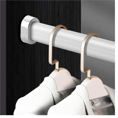 kleiderstange schrank Kleiderstangen zum Aufhängen von Kleidern, Hochbelastbare Aluminium Garderobe Kleiderbügel Stange für Jacken, Bettwäsche, Decken Garderobenstange für Schrank Schuhschrank Flurein