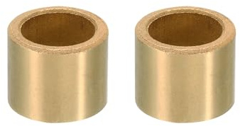 PATIKIL M16 Messing Abstandshalter 2 Stück Rund Distanzhülsen 16mm ID x 22mm OD x 20mm L Ohne Gewinde Unterlegscheiben für 5/8 Zoll oder M16 Schraube Rundestangen Montage Mainboard