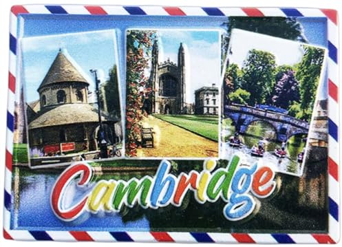 Kühlschrankmagnet, Motiv: Cambridge, England, Großbritannien, Reise-Souvenir, Kühlschrankdekoration, Basteln