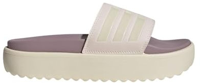 Adidas Donna Adilette Platform, Stucco malva/Wonder White/Preloved Fi, 9