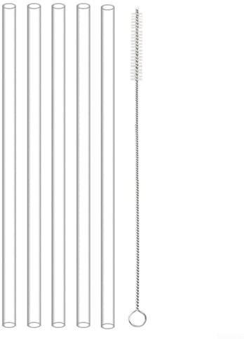 Replacement Straw for Thermoflask 40oz, Transparent, 5 Straws