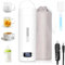 Dreamhigh® Hervidor Eléctrico Pequeño de Viaje, 500ml Calentador de Agua Portatil, 96W Pava Electrica Control Temperatura (45℃/ 55℃/ 80℃/ 100℃), Tetera Electrica para Té, Café y Leche (Auto (12V)