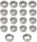 The Lord of the Tools 18-teiliges Kugellager-Set, Metalllager, Stahllager, kompatibel mit T-Amiya MB-01, 5 x 11 x 3 mm, 5 x 10 x 4 mm, 8 x 12 x 3,5 mm, silberfarben