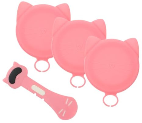 COLLBATH Katzenfutter Dosendeckel Tierfutterbehälter Mit Löffel Haushaltsdeckel Für Konserven Wiederverwendbar Spülmaschinenfest