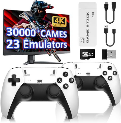 Mldnld Retro Games Console 2.4G with 2Pack Game Controllers