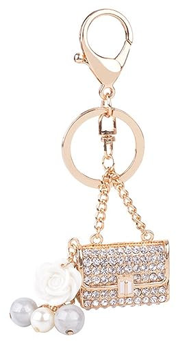 DEARMAMY Schlüsselanhänger Für Taschenanhänger Auto-schlüsselanhänger Für Frauen Taschenanhänger Mit Perlen Für Handtaschen Schlüsselkette Mit Perlen