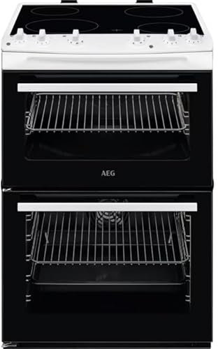 5000 Series Electric Cooker, 77L Main Oven, Ceramic Hob, White, 60cm
