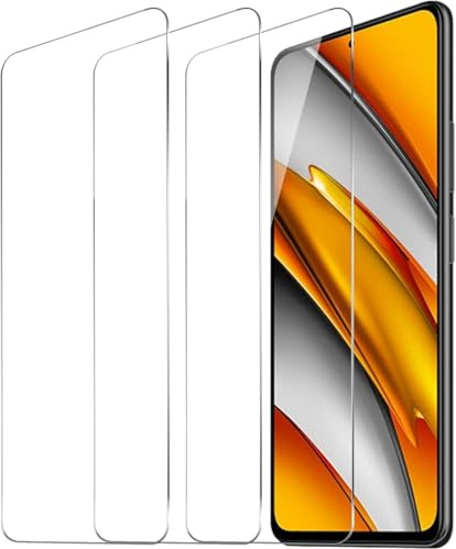Xinyou Protector de pantalla de cristal templado para Xiaomi Poco F3/Xiaomi Mi 11i 5G, antiarañazos, HD transparente, dureza 9H, fácil de instalar, 3 uds. Adecuado para Xiaomi Poco F3/Xiaomi Mi 11i 5G