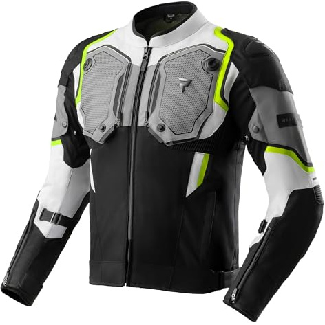 REBELHORN Borg II Motorradjacke Herren | Textil | Protektoren-Set Stufe 2 | HydraShield PRO In&Out Membran | Belüftungspaneele | Schutzstufe AA | Größen bis 10XL