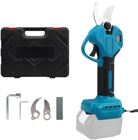 Electric Pruning Shears,21V Cordless Secateurs for Effortless Tree Trimming,Brushless Motor,30mm Diameter Electric Secateurs Garden Pruner Scissors for Orchards to Pruning Branches (Without Battery)