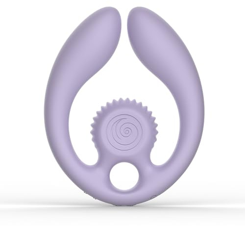 SVibe GIZI Duo Couples Sex Toys & G-Spot Vibrators - Lilac - Internal Vibrators & Gspot Sex Toys for Couples - Powerful Rechargeable Adult Toy - Waterproof & Flexible Couple Sex Toy