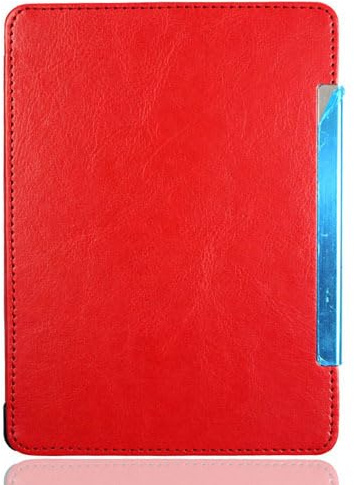 LOKLNEYK Custodia per Kindle 4 /kindle5 (D01100) ultra-sottile, leggera, custodia protettiva all inclusive con intelligente funzione automatica sleep wake per Kindle 4 /kindle5 (D01100) (rosso)